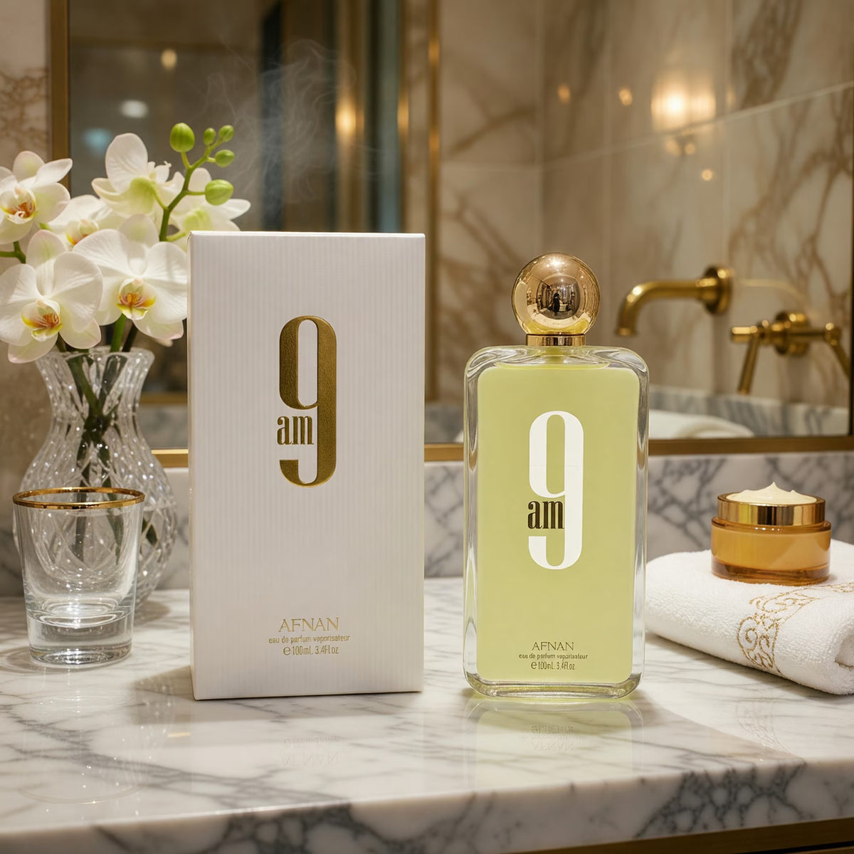 Afnan 9 PM Eau de Parfum 3.4 oz Unisex Fragrance