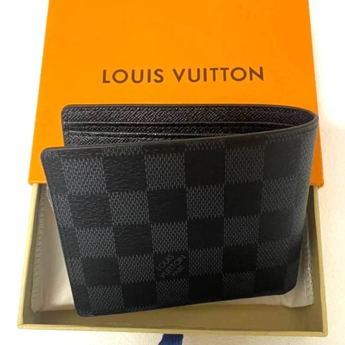 Louis Vuitton Multiple Bifold Wallet Damier Graphite Canvas Black