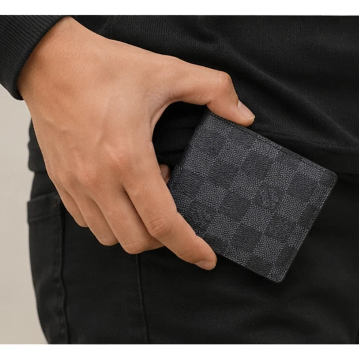Louis Vuitton Multiple Bifold Wallet Damier Graphite Canvas Black