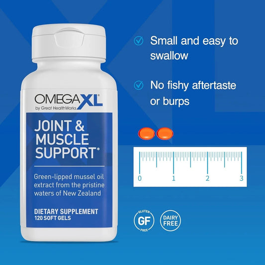 OmegaXL Joint Support Supplement 120 Softgels – Dietary Supplement