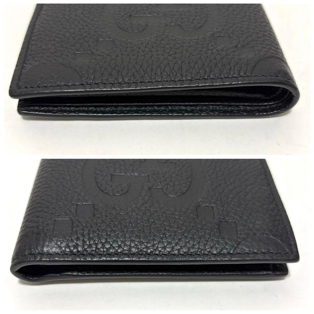 Gucci Jumbo GG Bifold Wallet – Black Leather with Box
