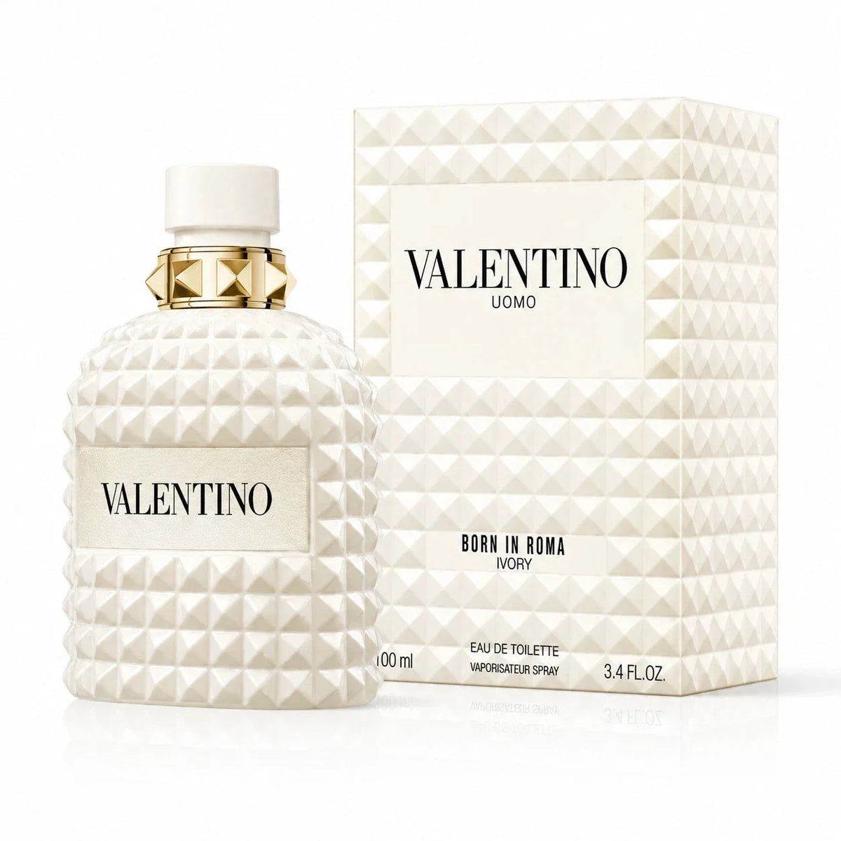 Valentino Uomo Born in Roma Ivory Eau de Toilette 3.4 oz Spray for Men