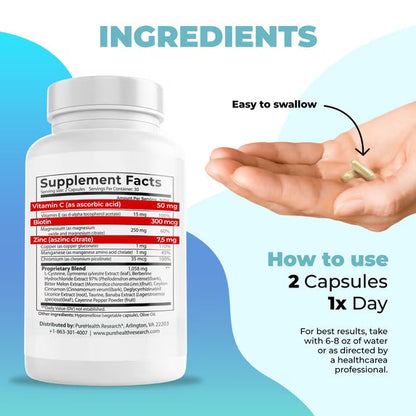 PureHealth Blood Sugar Formula Supplement 60 Capsules