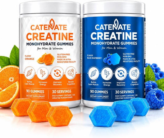Creatine Monohydrate Gummies – Orange Flavor, 90ct