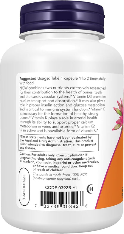 Dr. Berg Vitamin D3 K2 w/ MCT Oil 10,000 IU D3 100mcg K2 120 Capsules Supplement