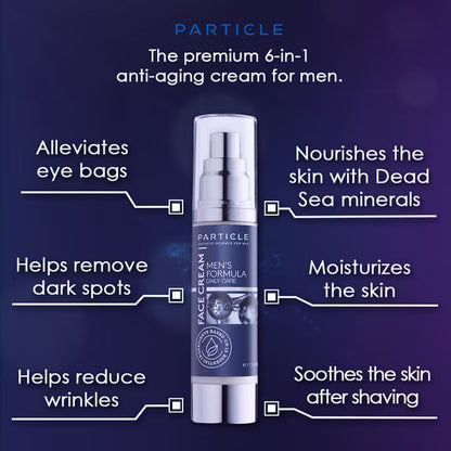 Particle Face Cream Men’s 6-in-1 Anti-Aging Moisturizer 50 mL – New & Authentic