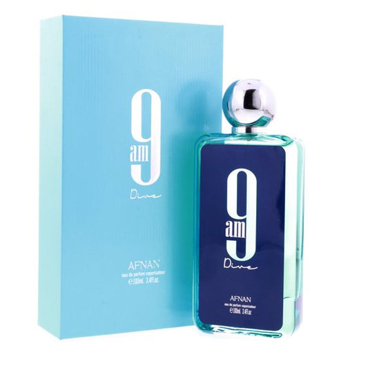 Afnan 9 AM Dive Eau de Parfum 3.4 Oz / 100ml – Unisex Fragrance