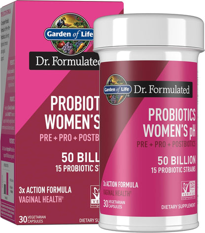 Garden of Life Women’s Probiotic – Pre, Post & Probiotics 50B – 30 Capsules
