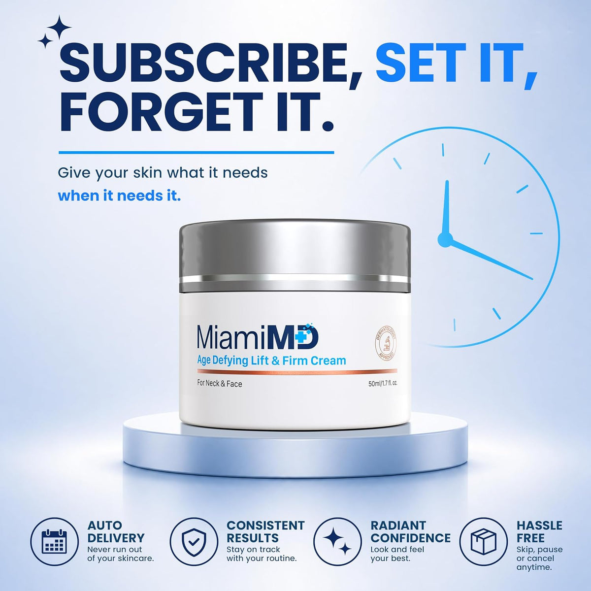 MiamiMD Age Defying Lift & Firm Cream – Face & Neck – 50ml