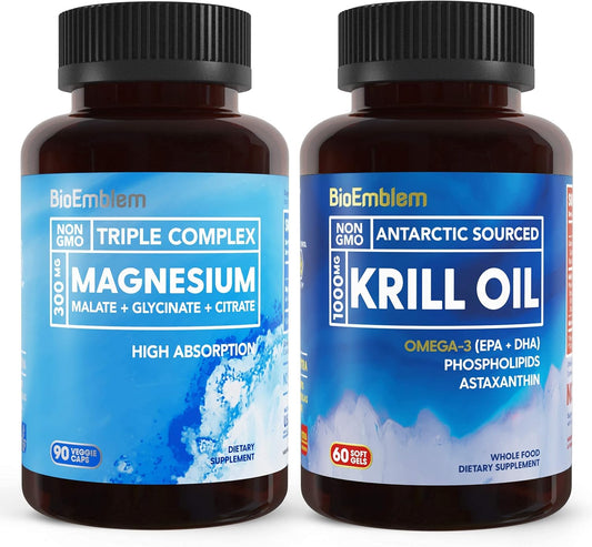 Triple Magnesium Complex 300mg – Glycinate & Malate – 90 Capsules
