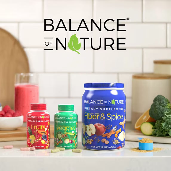 Balance of Nature Fruits & Veggies Whole Food Supplement 180 Capsules