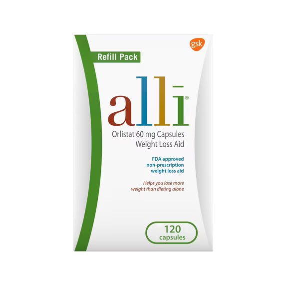 alli Orlistat 60mg Weight Loss Aid – 120 Capsules