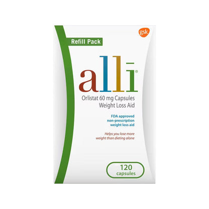 alli Orlistat 60mg Weight Loss Aid – 120 Capsules