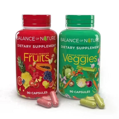 Balance of Nature Fruits & Veggies Whole Food Supplement 180 Capsules