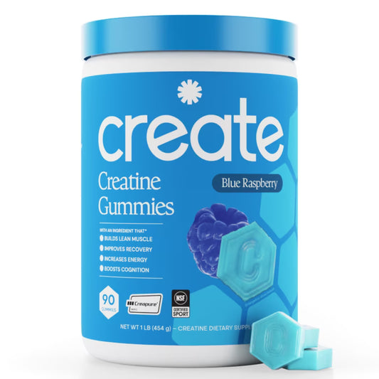 Creatine Gummies 1.5g – Blue Raspberry, 90ct