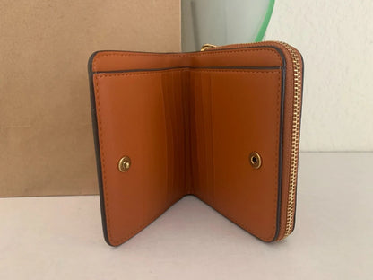 Coach New York Billfold Wallet Refined Calf Leather Toffee NWT