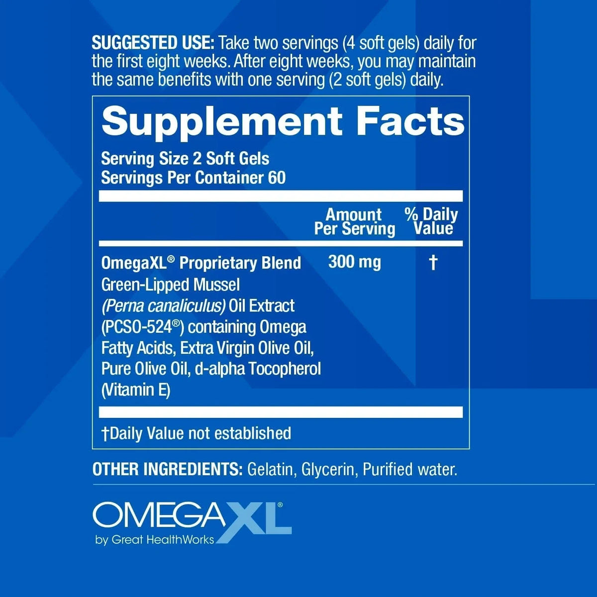 OmegaXL Joint Support Supplement 120 Softgels – Dietary Supplement