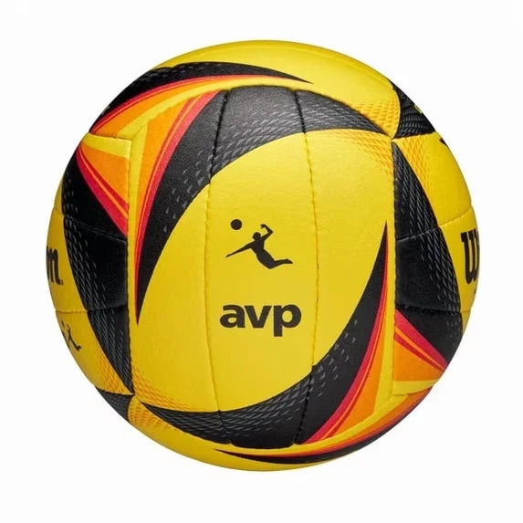 Wilson AVP OPTX Official Beach Volleyball Size 5 – Black/Yellow