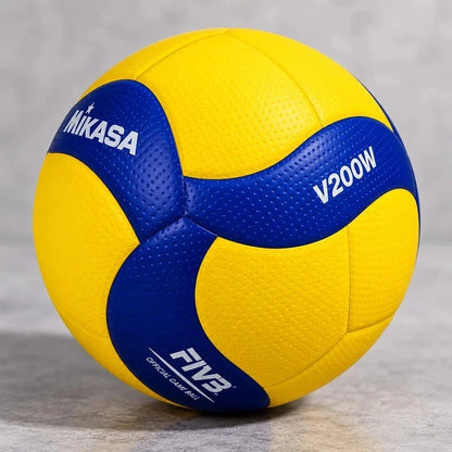 Mikasa V200W Official FIVB Volleyball Size 5 – Blue/Yellow