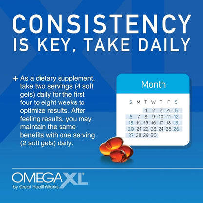 OmegaXL Joint Support Supplement 120 Softgels – Dietary Supplement