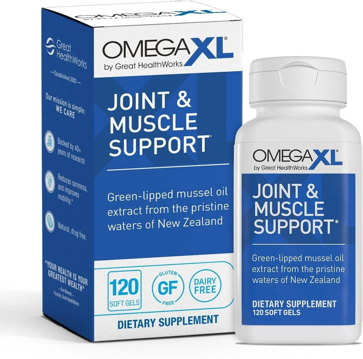 OmegaXL Joint Support Supplement 120 Softgels – Dietary Supplement