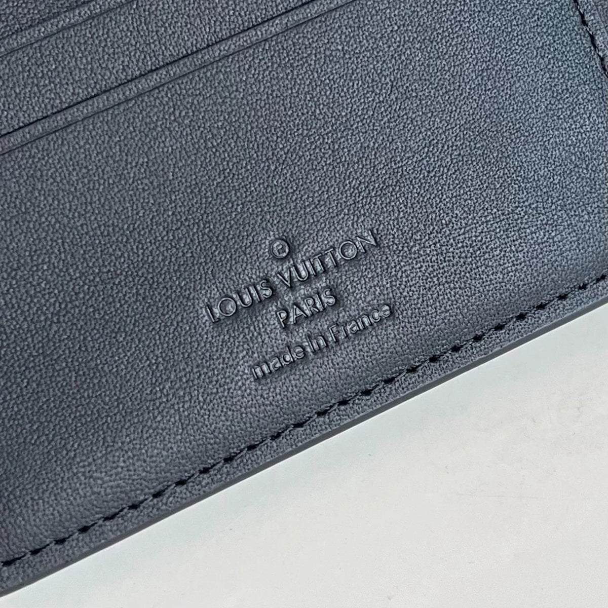 Luis Style Black Taurillon Leather Bifold Wallet for Men